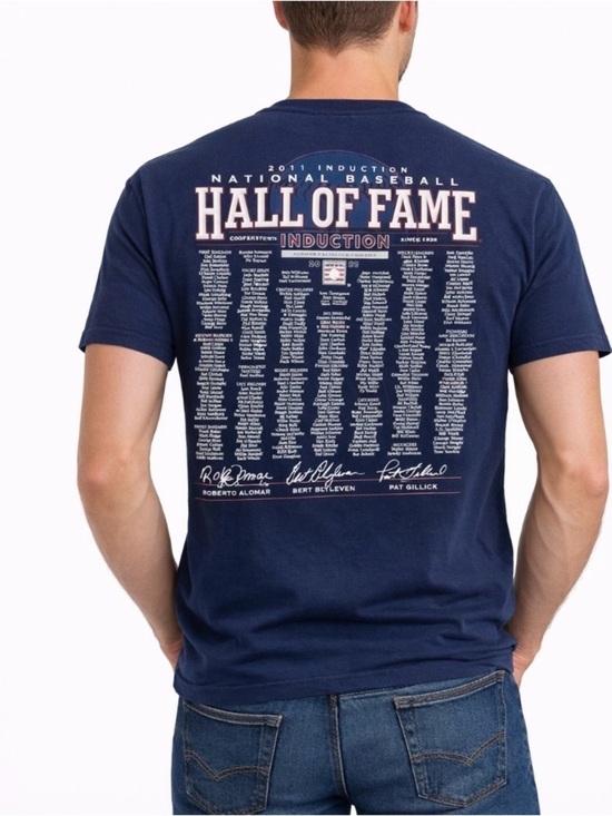 GEAR FOR SPORTS Other - 2011 National Baseball Hall Of Fame Induction Blue T-Shirt SZ M Alomar MLB HOF